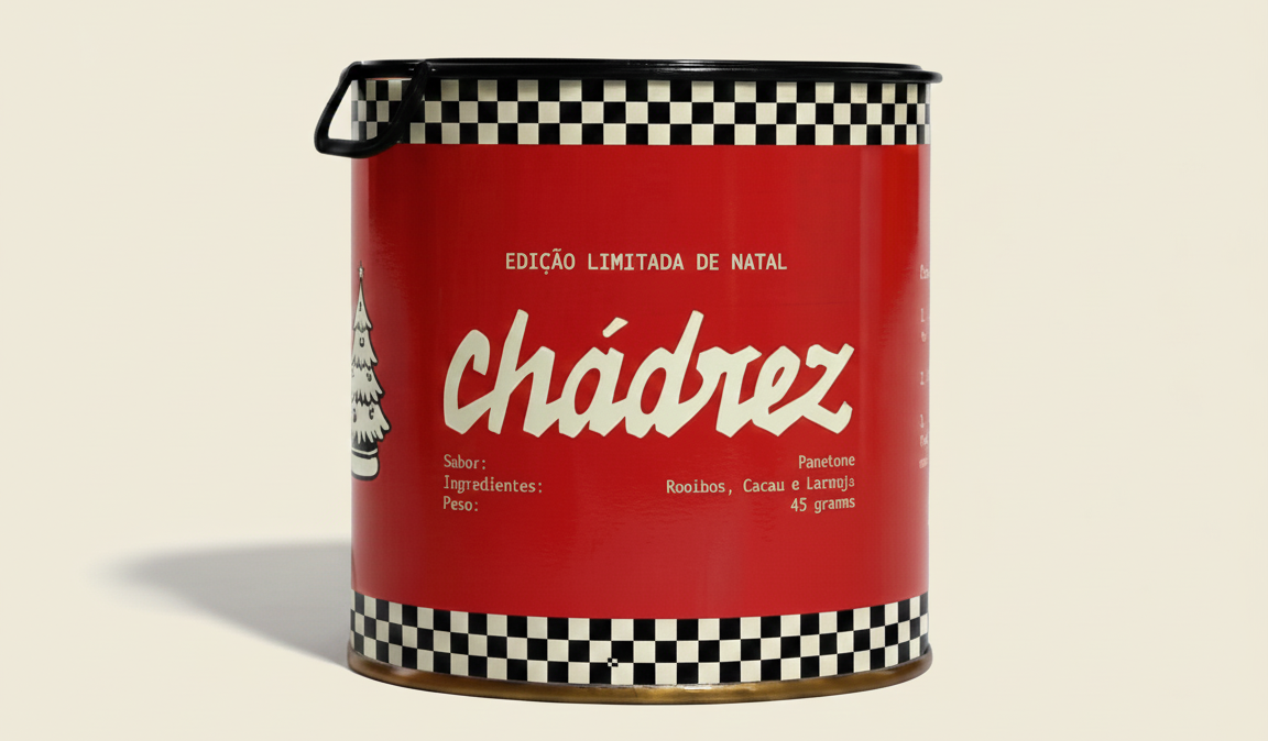 Chádrez Panetone Edição Limitada de Natal | Lata 45g